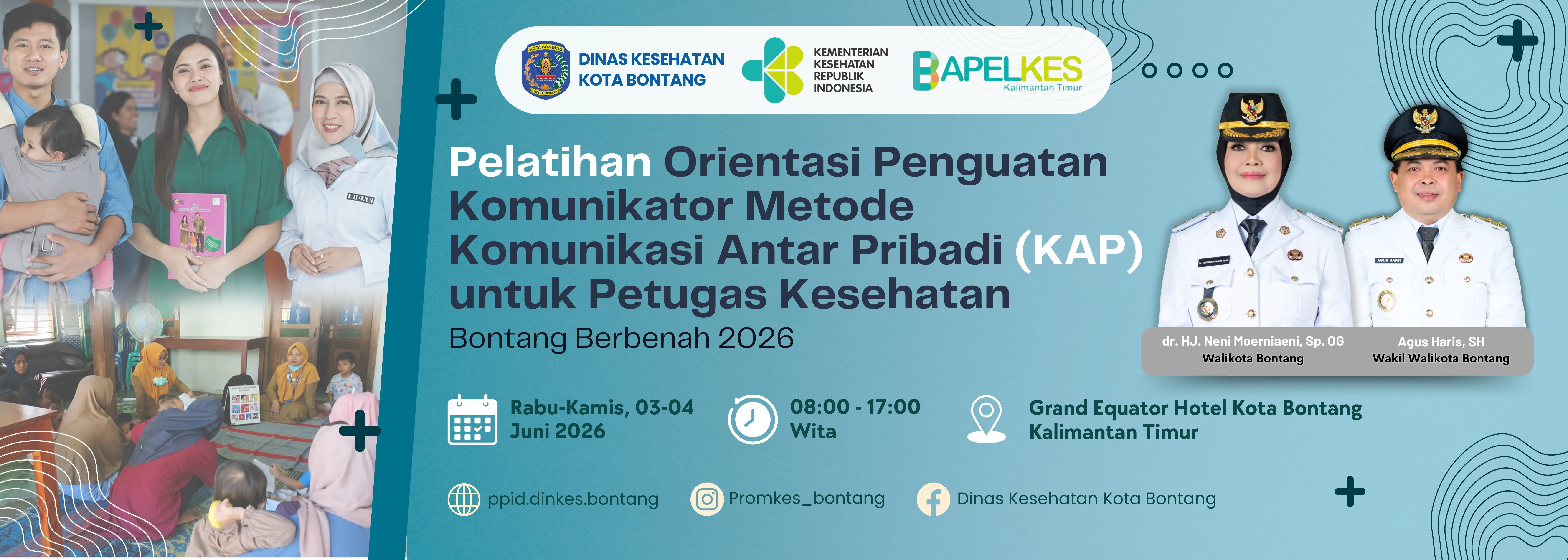 Banner Pelatihan Orientasi Penguatan Komunikator Metode KAP 2026